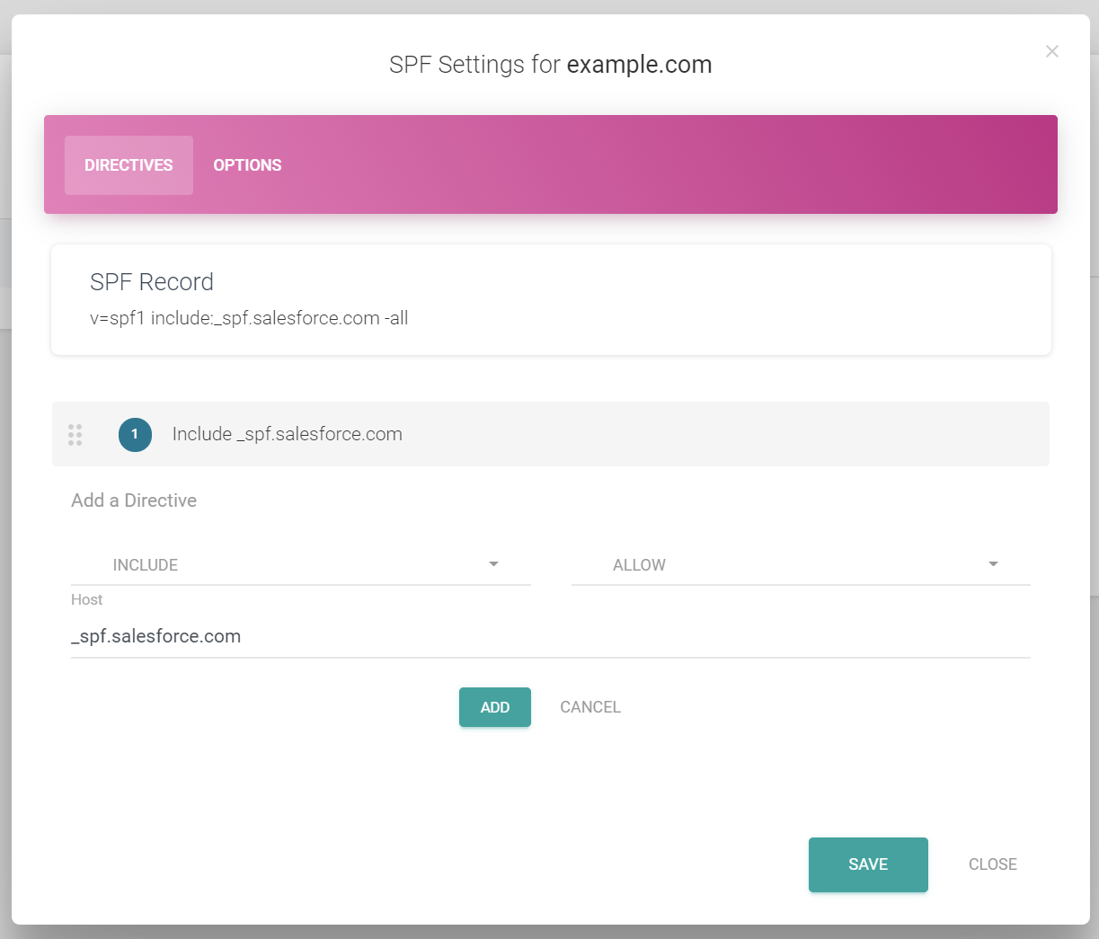 Salesforce SPF And DKIM Set Up